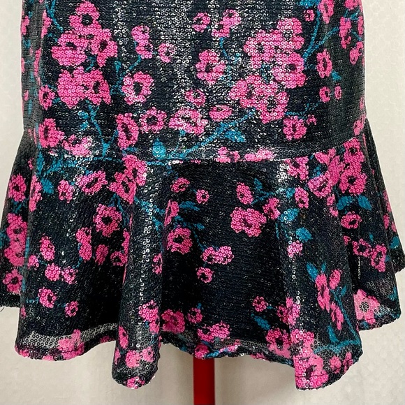 Wayf Janet Off-the-Shoulder Sequin Flounce Dress - Picture 12 of 15